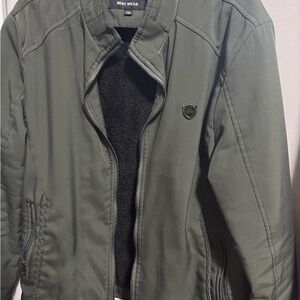 Green Jacket with Emblem